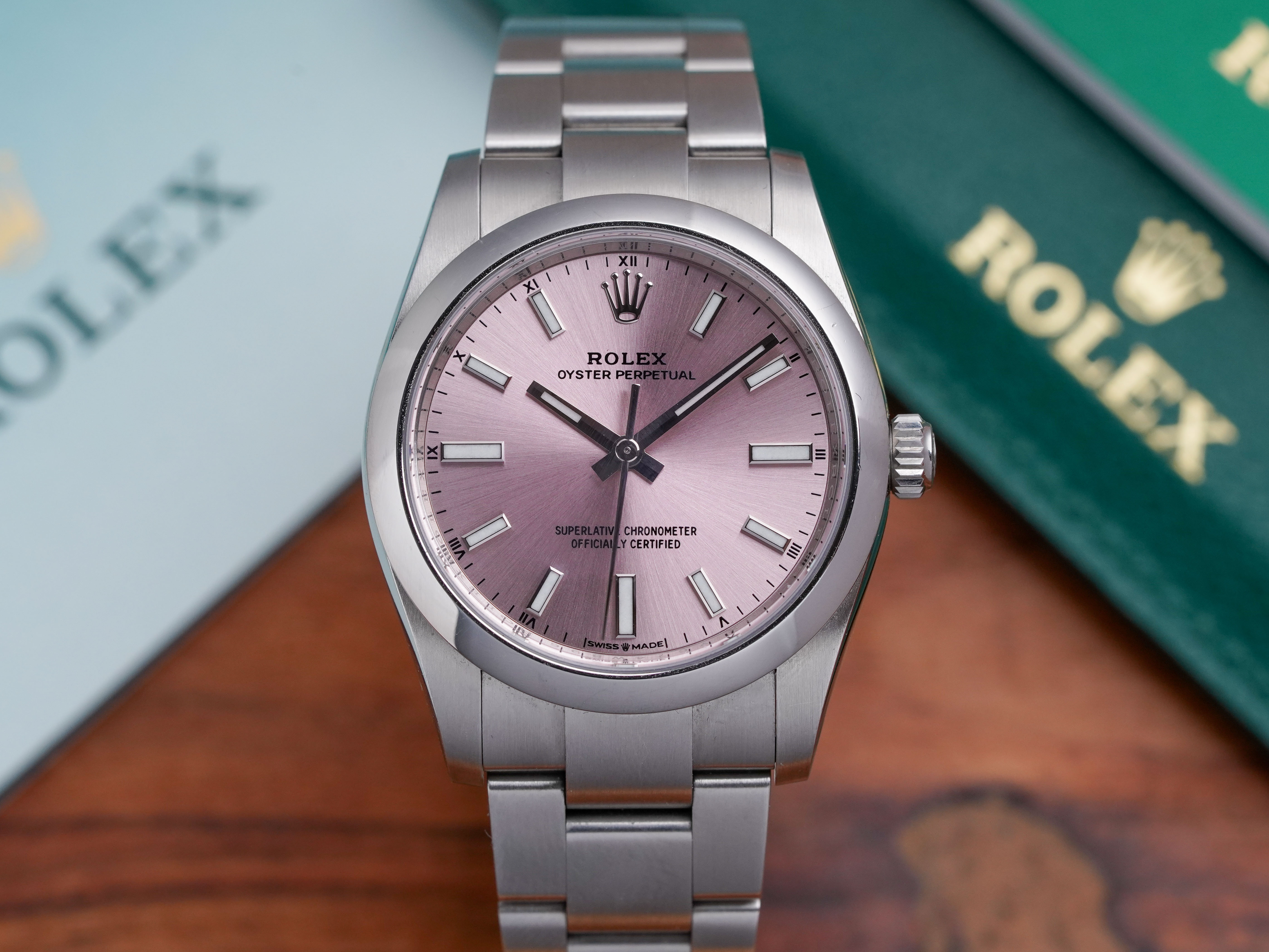 Oyster perpetual rose best sale